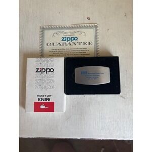VINTAGE ZIPPO MONEY CLIP w/KNIFE (NO. 7800) J. EARL FRASER COMPANY INC.